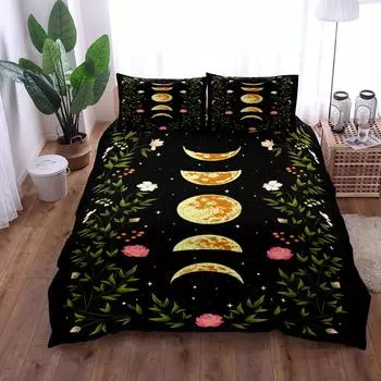 Комплект постельного белья Gothic Moon King Queen Double Full Twin Single Size EU single(135x200cm)