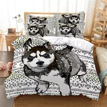 Комплект постельного белья Graffiti Fashion с 3D-цифровой печатью, комплект пододеяльников, 1 пододеяльник + 12 наволочек, размер USEUAU 70x133cm 2pcs