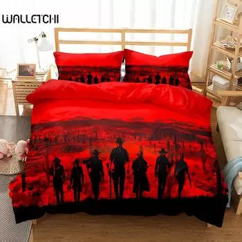 Комплект постельного белья Gunfire Cowboy West Single Twin Double Queen King Cal King Size Комплект постельного белья EU single(135x200cm)