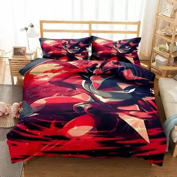 Комплект постельного белья Hedgehog Art Duvet Cover Set King Queen Double Full Twin Single Size EU single(135x200cm)