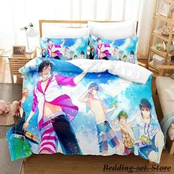 Комплект постельного белья iDOLM@STER SideM Single Twin Full Queen King Size Bed Set Adult Kid Bedroom Duvetcover Sets Anime Bed 70x133cm 2pcs