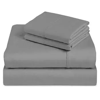 Комплект постельного белья из 100% египетского хлопка 1000TC 4/6 предметов постельного белья двуспальная кровать роскошная мягкая простыня на резинке плоская простыня наволочка Single 4pcs
