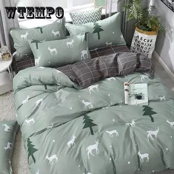 Комплект постельного белья из 4 шт. Комплект постельного белья Простыня Одеяло Пододеяльник Комплект постельного белья Роскошный мягкий Комплект постельного белья из 3 шт. Простыня Наволочка Кошка Постельное белье Single