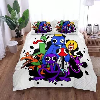 Комплект постельного белья из картона без простыни, двуспальная кровать размера «king-size», двуспальная кровать «queen-size», односпальная кровать, комплект постельного белья EU single(135x200cm)