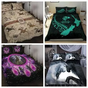 Комплект постельного белья из новозеландского маори Maori Manaia Paua Shell - Наволочка в форме круга Single 135x200cm