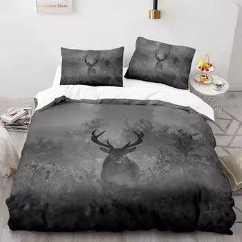 Комплект постельного белья из трех предметов с 3D цифровой печатью -3 GER-90*190