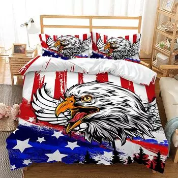 Комплект постельного белья из трех предметов, пододеяльник с 3D цифровой печатью, комплект из четырех предметов 135 * 200 (two-piece set) 90g