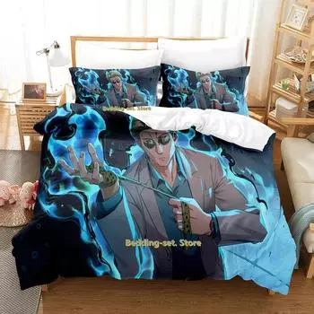 Комплект постельного белья Jujutsu Kaisen Kento Nanami Single Twin Full Queen King Size Bed Set Adult Kid Bedroom Duvetcover Sets Anime 70x133cm 2pcs