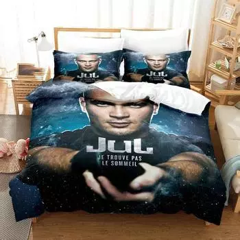 Комплект постельного белья JuL C est Pas Des Lol с 3D-печатью, пододеяльник, двуспальная кровать, двуспальная кровать, двуспальная кровать, кровать размера King, постельное белье для взрослых и детей, пододеяльник EU Single 135x200cm