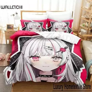 Комплект постельного белья Kawaii Girl Ishigami Nozomi Anime, пододеяльник, комплект постельного белья, наволочка, размер King Queen Twin для мальчиков и девочек для взрослых 70x133cm 2pcs