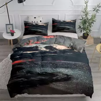 Комплект постельного белья «Море в блестках» King Queen Double Full Twin Single Size Duvet Cover Pillow Case Комплект постельного белья 265x228cm