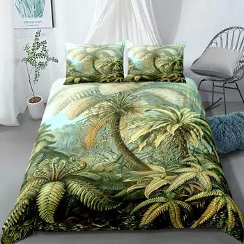 Комплект постельного белья Plants off the Coast Duvet Cover Set EU Single Double King US Twin Full Queen Size Комплект постельного белья 140x210cm