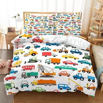 комплект постельного белья пододеяльник комплект постельных принадлежностей 3d постельное белье с цифровой печатью постельное белье размера queen-size модный дизайн EU single(135x200cm)