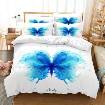 комплект постельного белья пододеяльник комплект постельных принадлежностей 3d постельное белье с цифровой печатью постельное белье размера queen-size модный дизайн EU single(135x200cm)