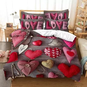 комплект постельного белья пододеяльник комплект постельных принадлежностей 3d постельное белье с цифровой печатью постельное белье размера queen-size модный дизайн EU single(135x200cm)