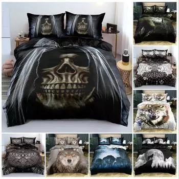 Комплект постельного белья с 3D цифровой печатью для спальни, дома, постельного белья, одеяла, наволочки, 2/3 предмета для украшения дома Baby 100x135cm