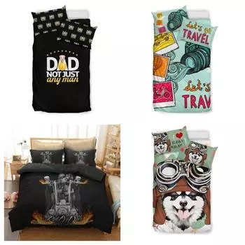 Комплект постельного белья с 3D цветком ЧЕРЕПА Пододеяльник/пододеяльник Наволочки Single 135x200cm