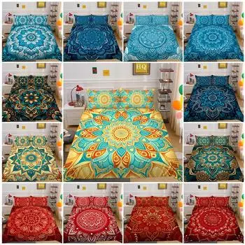 Комплект постельного белья с 3D цифровой печатью, богемный дурман, пододеяльник, наволочка, домашний комплект постельного белья, AU/EU/US, полноразмерная односпальная/двуспальная кровать Baby 100x135cm