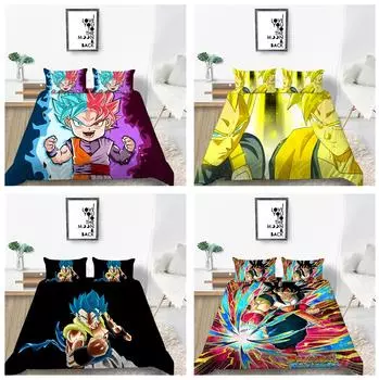 Комплект постельного белья с 3D мультяшным принтом, детское постельное белье, пододеяльник, наволочка, простыня/двуспальная кровать, полноразмерный комплект, удобное украшение дома Baby 100x135cm