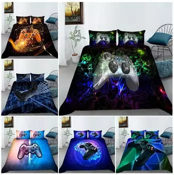 Комплект постельного белья с 3D игровым автоматом и наволочкой, комплект одинарного/двойного полноразмерного украшения дома Baby 100x135cm