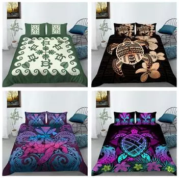 Комплект постельного белья с черепаховым пухом, пододеяльник, односпальная/двуспальная кровать, полный размер, молния, мягкое удобное украшение для дома, 2/3 предмета DE 100x135cm