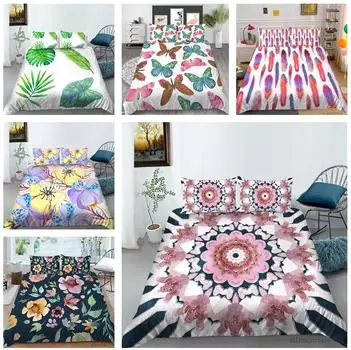 Комплект постельного белья с цифровой 3D-печатью, пододеяльник для спальни, комплект домашнего постельного белья, односпальная кровать, двуспальная кровать, украшение дома Baby 100x135cm