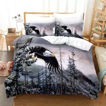 Комплект постельного белья с изображением животных ястребов, наволочка, комплект постельного белья, комплект постельного белья Twin Full Queen King Size, 2/3 шт. 228x228cm
