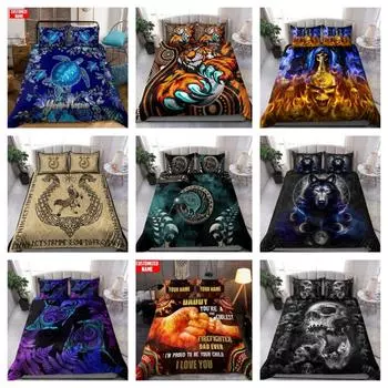 Комплект постельного белья с принтом черепа, пододеяльник, мягкое одеяло, наборы подарков, подарок для папы Single 135x200cm