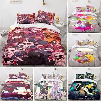 Комплект постельного белья с принтом 3D Undertale Single Twin Full Queen King Size Frisk Sans Anime Bed Set Aldult Kid Bedroom Duvetcover Sets 70x133cm 2pcs