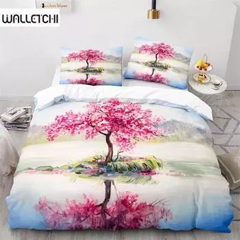 Комплект постельного белья с рисунком масляной живописи размера «king-size» для детей, мальчиков и девочек, комплект постельного белья из полиэстера, чехол с наволочкой EU single(135x200cm)