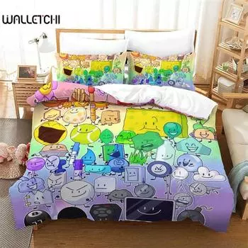 Комплект постельного белья с рисунком из мультфильма Jacknjellify, пододеяльник, одеяло, комплект постельного белья, наволочка, размер King Queen Twin для мальчиков и девочек взрослых 135X200cm