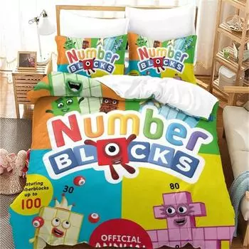 Комплект постельного белья с рисунком из мультфильмов, пододеяльник, постельный комплект, пододеяльник, наволочка, одеяло размера King Queen для мальчиков и взрослых cot size70x133cm2pc