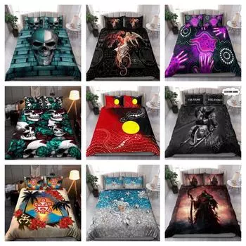 Комплект постельного белья с узором Muti, пододеяльник, мягкий домашний комплект постельного белья, подарок Single 135x200cm