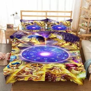 Комплект постельного белья Shiryu Dragon Duvet Cover Set King Queen Double Full Twin Single Size EU single(135x200cm)