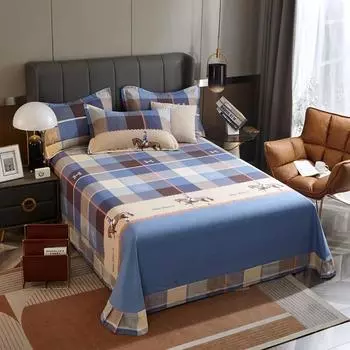 Комплект постельного белья Simple Geometric Pattern, постельное белье из 100% хлопка с наволочками, размер Queen King Size, 3 шт. 180x240cm 3Pcs