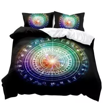 Комплект постельного белья Star Duvet Cover Set Bohemian Star Arrays Astronomical Constellation Double Queen King Size Polyester Qulit Cover 70x133cm 2pcs