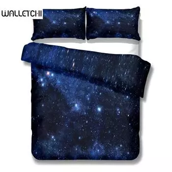 Комплект постельного белья Star Galaxy Duvet Cover Set King Queen Double Full Twin Single Size EU single(135x200cm)