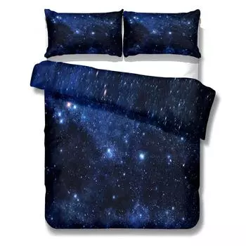 Комплект постельного белья Star Galaxy Duvet Cover Set King Queen Double Full Twin Single Size 230x230cm