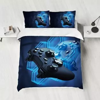Комплект постельного белья Switch Game, комплект постельного белья King Queen, полный твин, двойной, одинарный размер, комплект пододеяльников EU/UK Single 135*200cm
