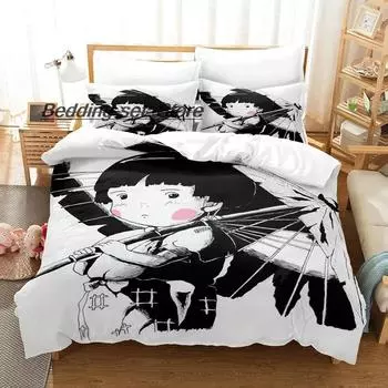 Комплект постельного белья The Light Of Fireflies Forest Single Twin Full Queen King Size Bed Set Aldult Kid Bedroom Duvetcover Sets Anime 70x133cm 2pcs