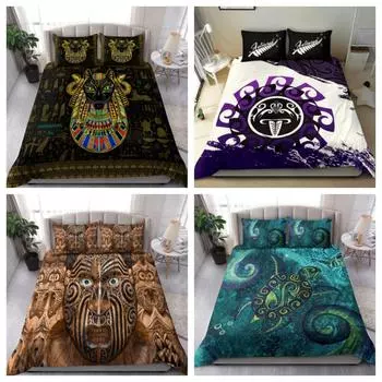 Комплект постельного белья Tmarc Tee Maori, комплект постельного белья, декор для спальни, наволочка Single 135x200cm