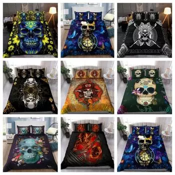 Комплект постельного белья Tmarc Tee Skull Комплект постельного белья для дома Пододеяльник Single 135x200cm