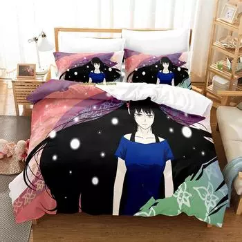Комплект постельного белья Tower Of God, односпальная кровать, двуспальная кровать размера Queen, двуспальная кровать, комплект постельного белья для взрослых и детей, комплект простыней с 3D-принтом в стиле аниме EU Twin 135x200cm