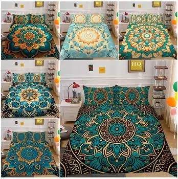 Комплект постельного белья в богемном стиле с рисунком дурмана, пододеяльник, домашнее постельное белье, полноразмерная односпальная/двуспальная кровать Baby 100x135cm