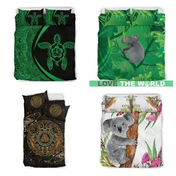 Комплект постельного белья в гавайском стиле - Гавайский декор спальни с цветком плюмерии Single 135x200cm