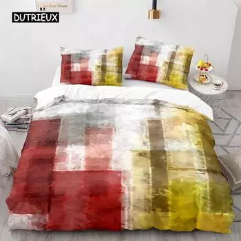 Комплект постельного белья в полоску из полиэстера, зеленого, синего, черного цвета в полоску, с принтом в клетку, пододеяльник размера «king size», мягкий комплект постельного белья для подростка 70x133cm 2pcs