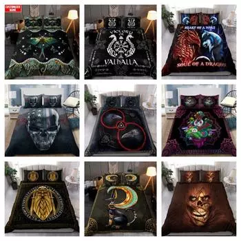 Комплект постельного белья в стиле черепа, пододеяльник, мягкие одеяла, наборы подарков, подарок Single 135x200cm