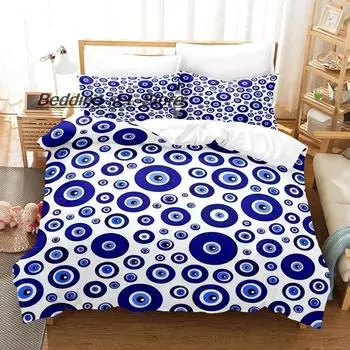 Комплект постельного белья в стиле хип-хоп, турецкий, сглаз, односпальная кровать, двуспальная кровать размера «king-size», комплект постельного белья для детей, комплект пододеяльников и простыней 70x133cm 2pcs