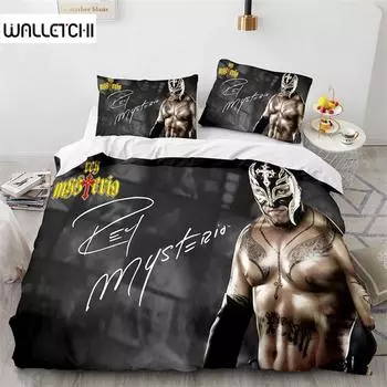 Комплект постельного белья WWE EAW Single Twin Full Queen King Size Wrestling Game Bed Set Aldult Kid Bedroom Duvetcover Sets 3D Print 135x200cm 2pcs