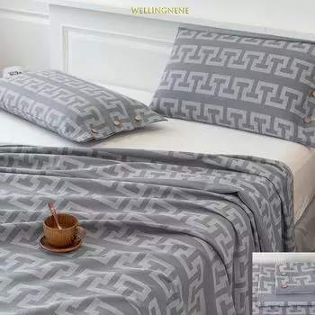 Комплект постельного белья высокого качества из 2/3 предметов и наволочка на пуговицах для всех сезонов Single 2pcs